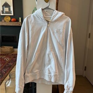YoungLA Cream Zip-Up Hoodie